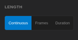 Length options in the signal options dialog